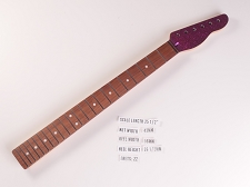 LUTHIER SPECIAL - XGP TE RW Neck 22 Stainless Frets, Ball Ends, Purple Big Flake Metal Cap